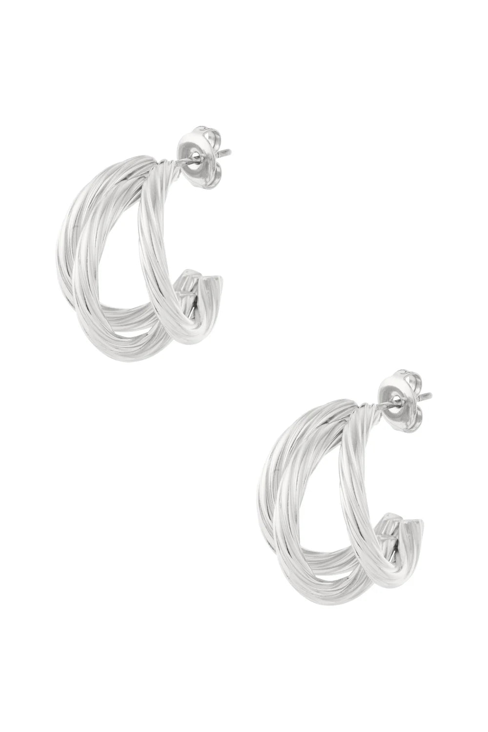 Geometric Minimalist Three Hoop Earrings