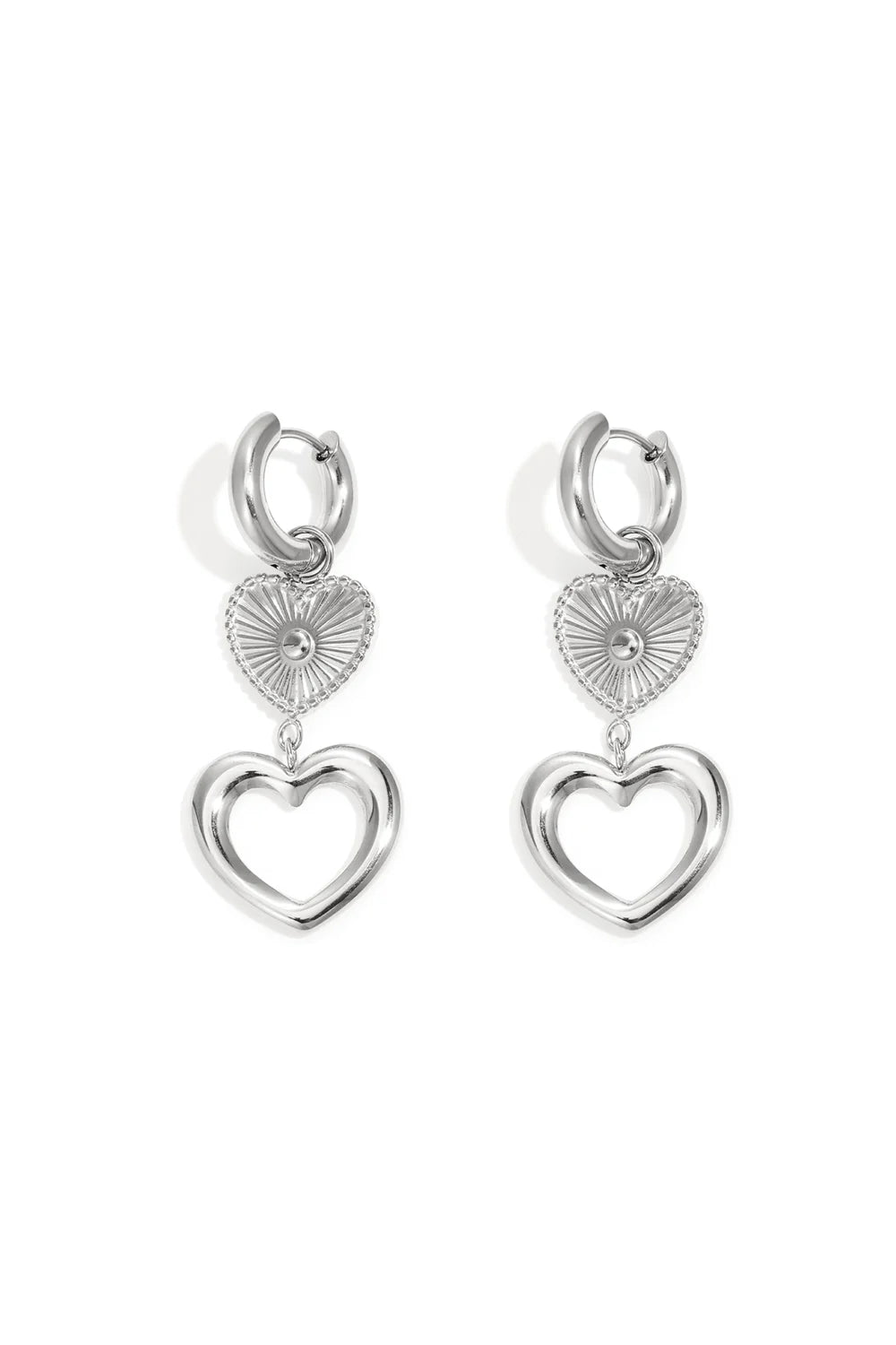 Heart Hoop Earrings