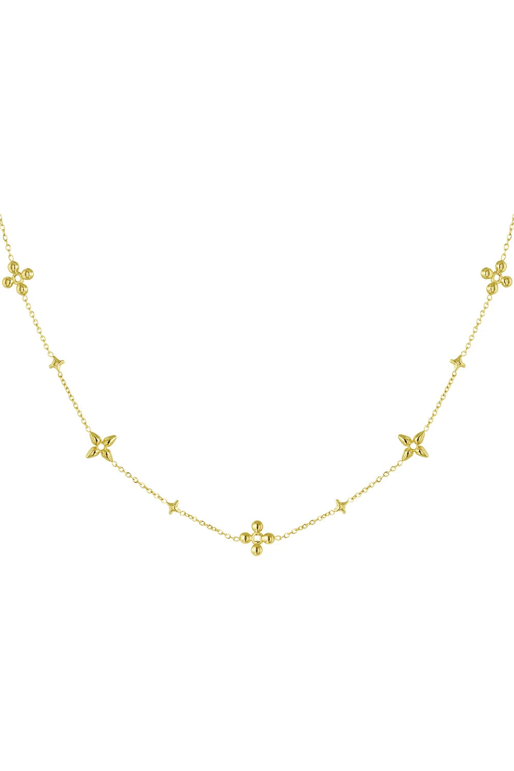 Floral Statement Chain Necklace