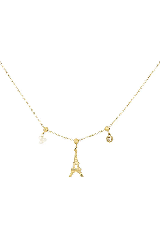 Paris Eiffel Tower Charm Necklace