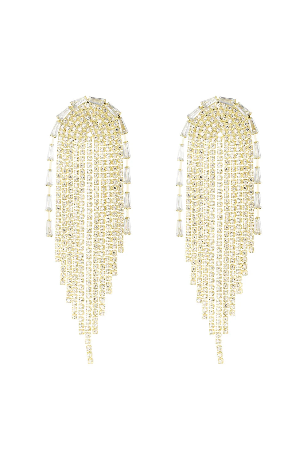 Curve Chandelier Copper Earrings