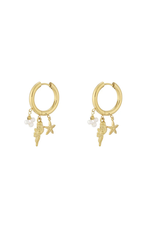 Sea life holiday earrings