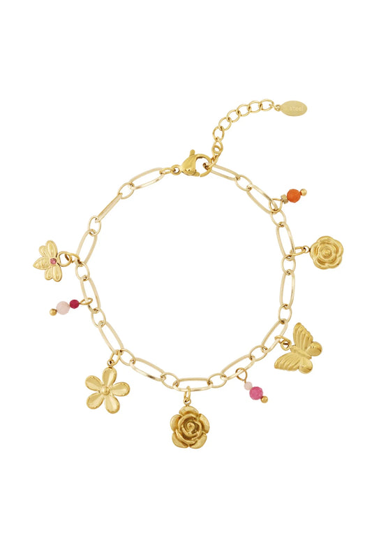 Spring Butterfly Charm Bracelet