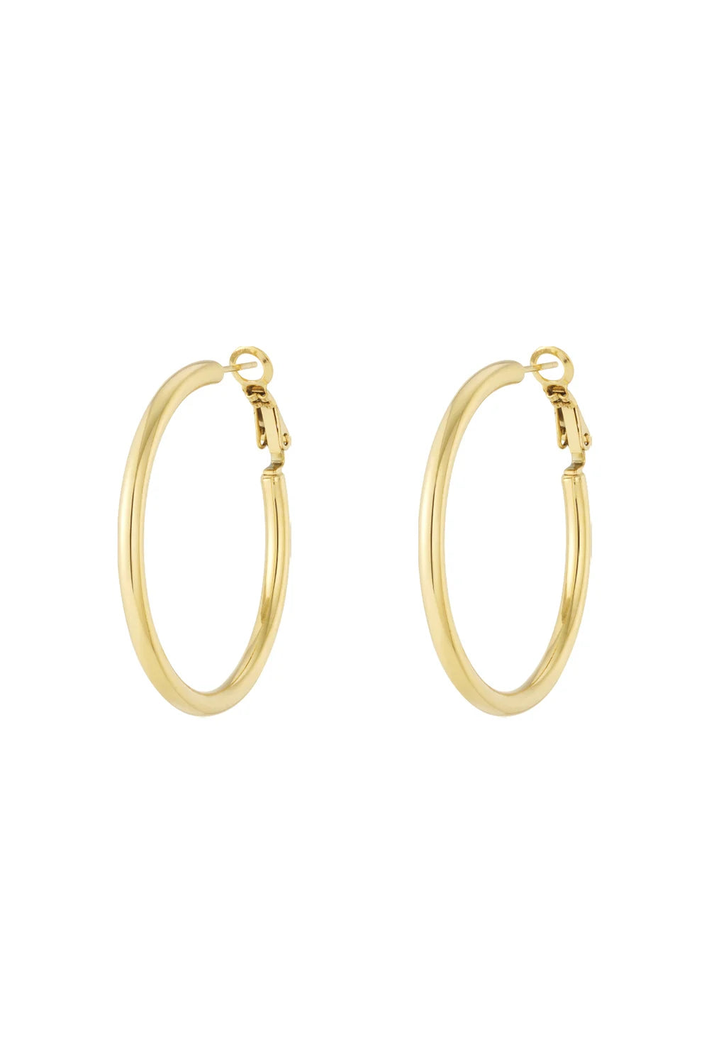 Minimalist M Hoop Earrings