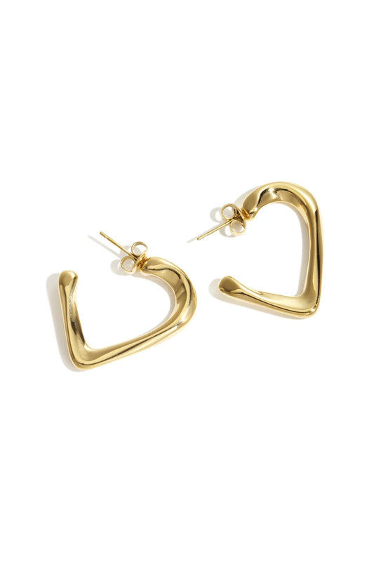 Heart Piece Earrings