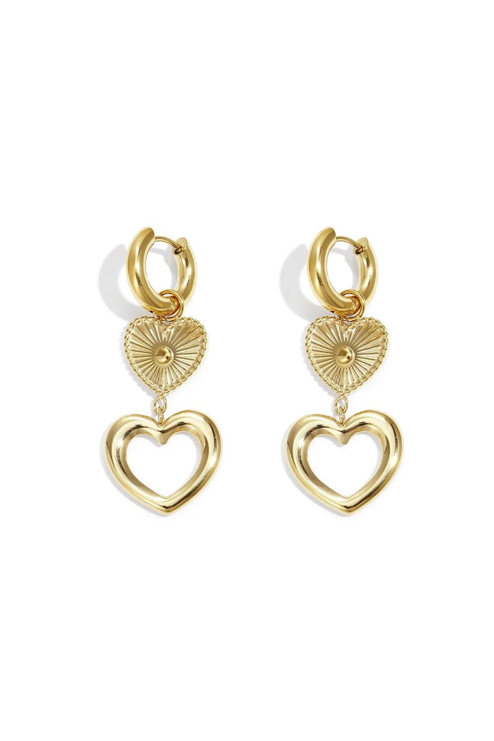 Heart Hoop Earrings