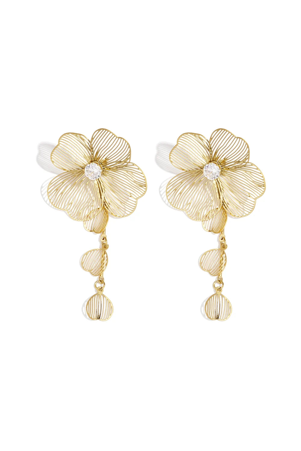 Dangle Flower Earrings