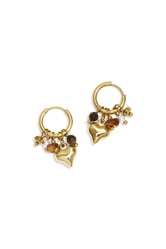 Autumn Heart Earrings